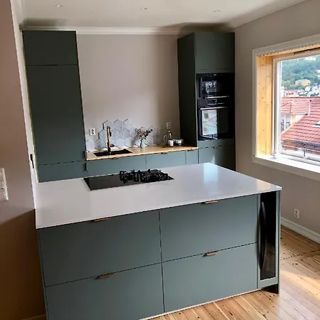 Cozy Townhouse Near Centrum Берген